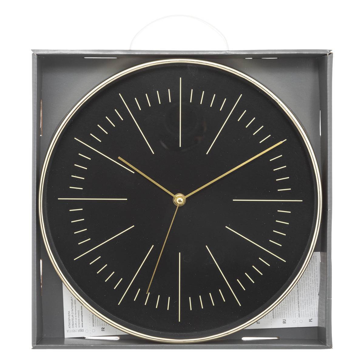Atmosphera - Horloge "Edith" doré D30cm - Atmosphera Créateur d'intérieur - Imagen 2