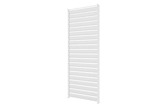 Cazeboo Pergola bioclimatique autoportée 3x3 m PIANA aluminium blanc avec 1 persienne brise-vue - Image 4