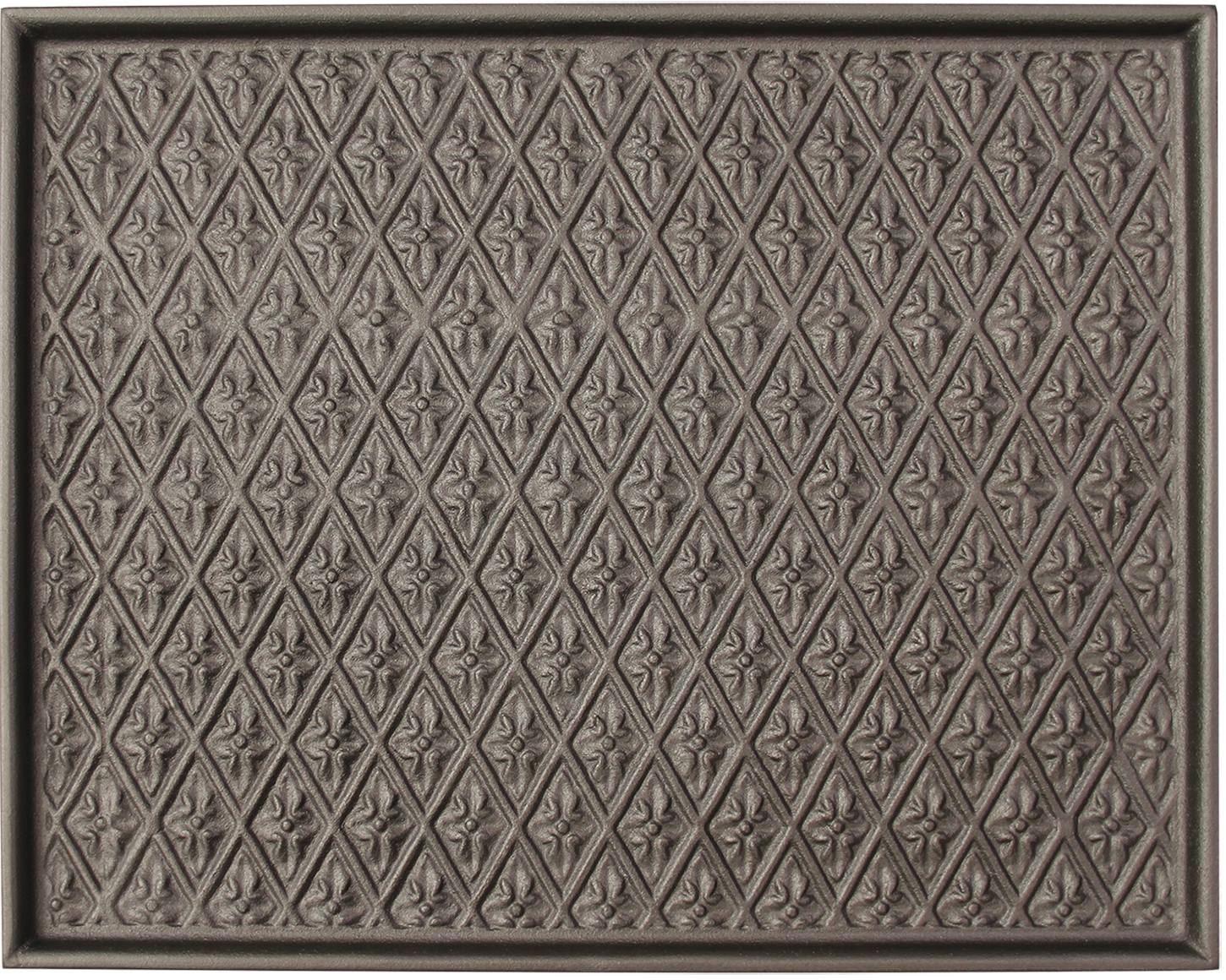 Plaque de cheminée nid d'abeille Dommartin grise H. 46,5cm X L. 58,5cm - Imagen 1