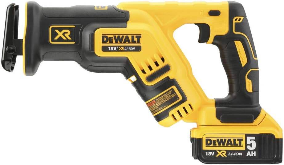 Scie sabre compacte XR - DEWALT - avec 2 batteries 18V 5.0Ah - chargeur - TSTAK - DCS367P2 - Image 5