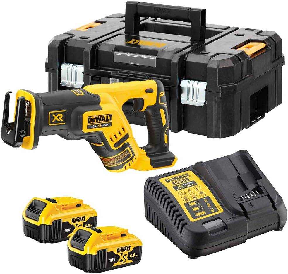 Scie sabre compacte XR - DEWALT - avec 2 batteries 18V 5.0Ah - chargeur - TSTAK - DCS367P2 - Image 1