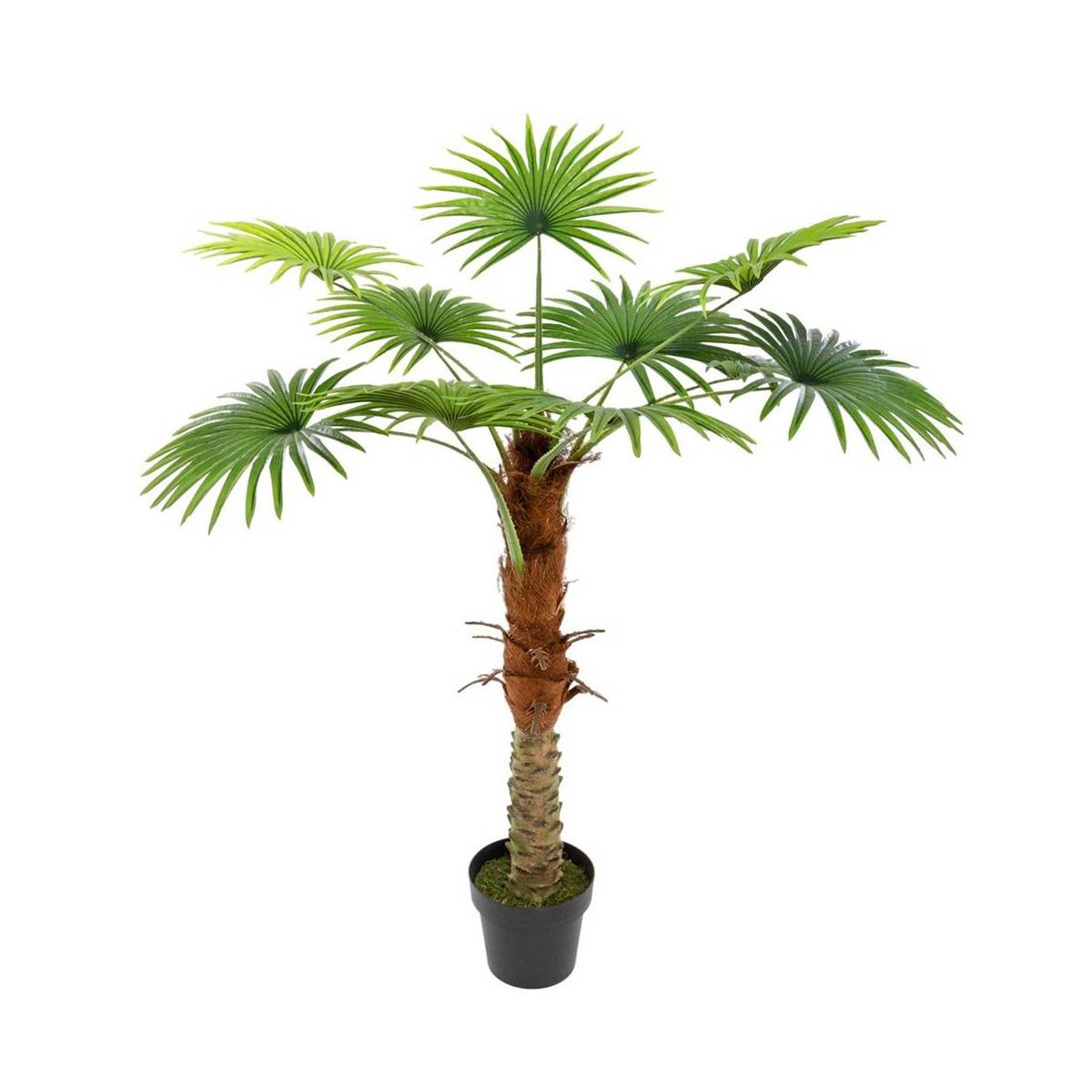 Plante Artificielle en Pot "Palmier" 120cm Vert - Image 1