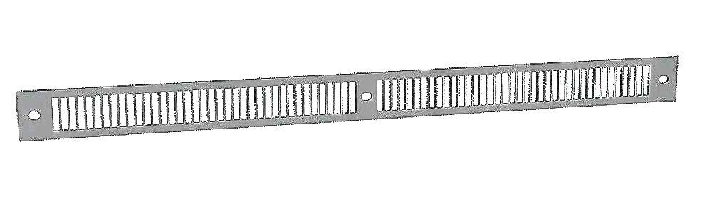 Grille anodisé grise GAE2A gris 390x28x1mm - ANJOS - 0164GR