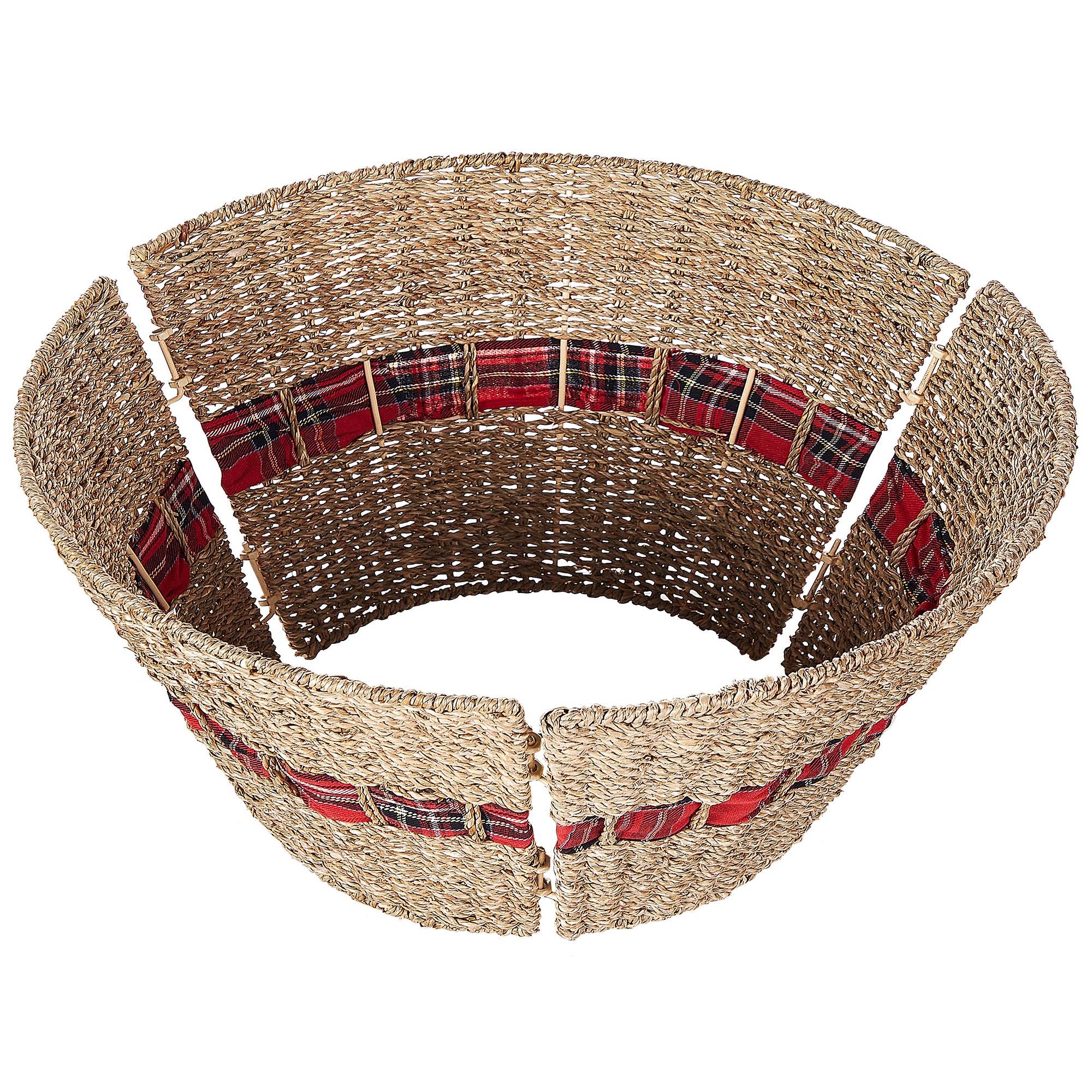 Beliani - Base Décorative pour Pied de Sapin de Noël en Herbier Marin ⌀ 60 cm Accessoire de Fête Fait Main pour Intérieur - Imagen 5