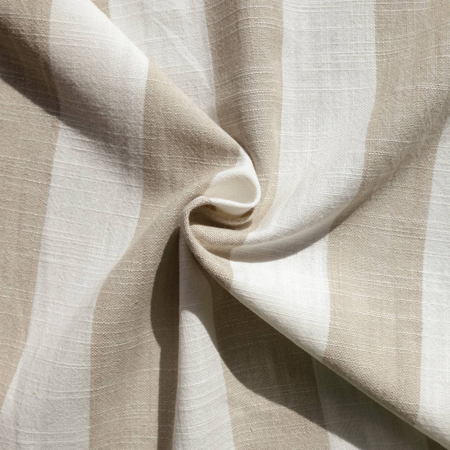 Home Maison - Housse de coussin recto-verso 100% coton rayures et vichy LOURMARIN - HOME MAISON - Coton - Beige - Image 4