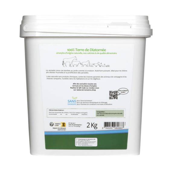 Terra Nostra - Terre de diatomée - Seau 2 kg - Imagen 2