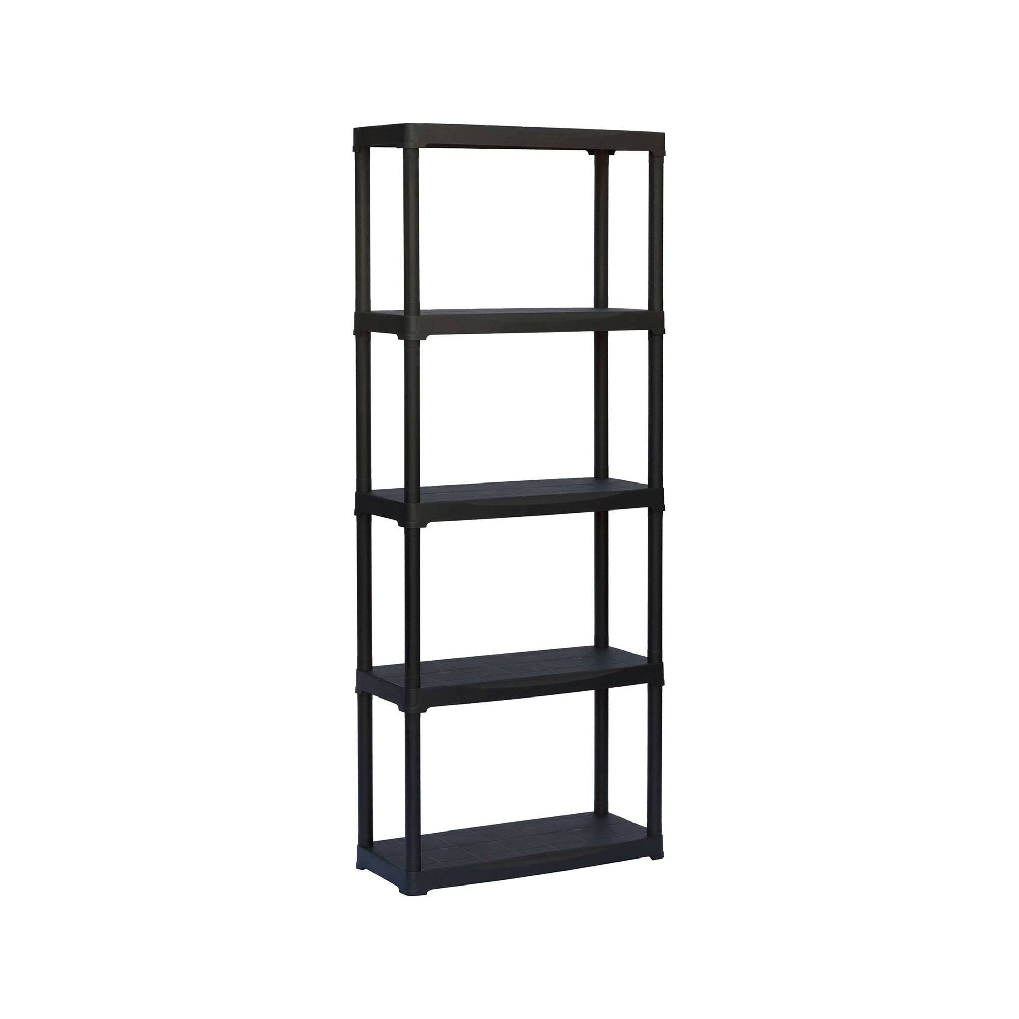 Dmora - Armoire d'extérieur Damme, Etagère d'extérieur, Armoire de balcon polyvalente, Armoire d'extérieur, Anthracite, 70x30h176 cm - Dmora - Imagen 1