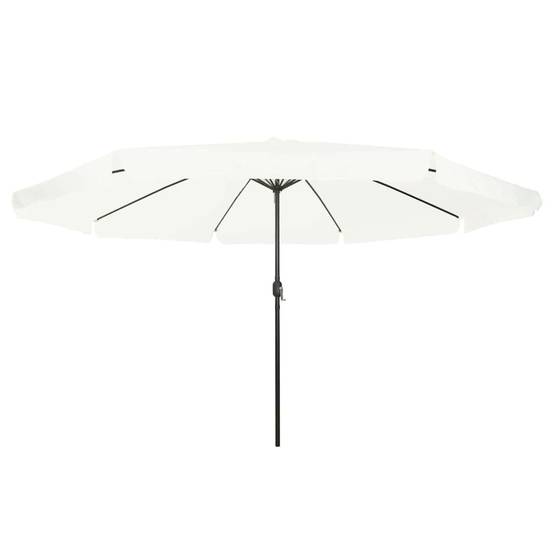 Parasol de jardin polyester et acier couleur sable 394 x 394 x 248 cm - PANGIVO - Image 3