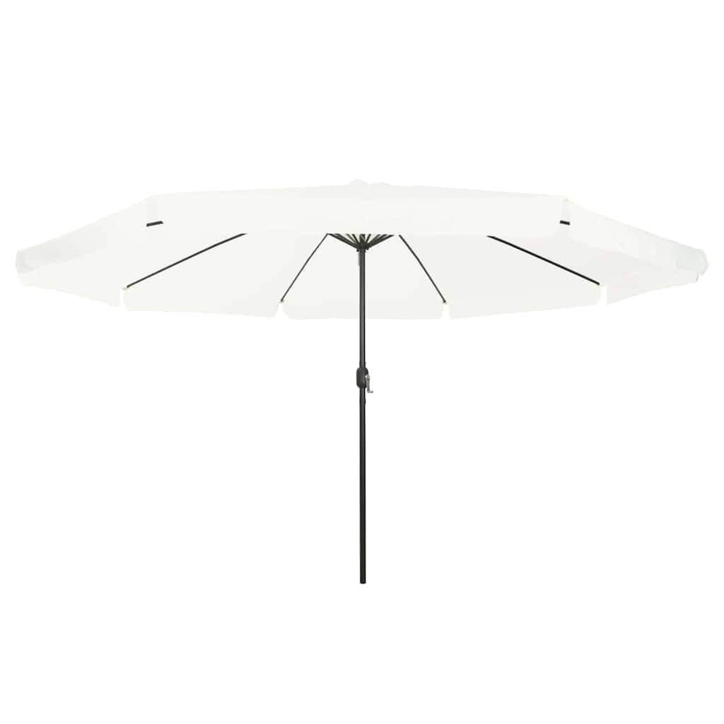 Parasol de jardin polyester et acier couleur sable 394 x 394 x 248 cm - PANGIVO - Image 3
