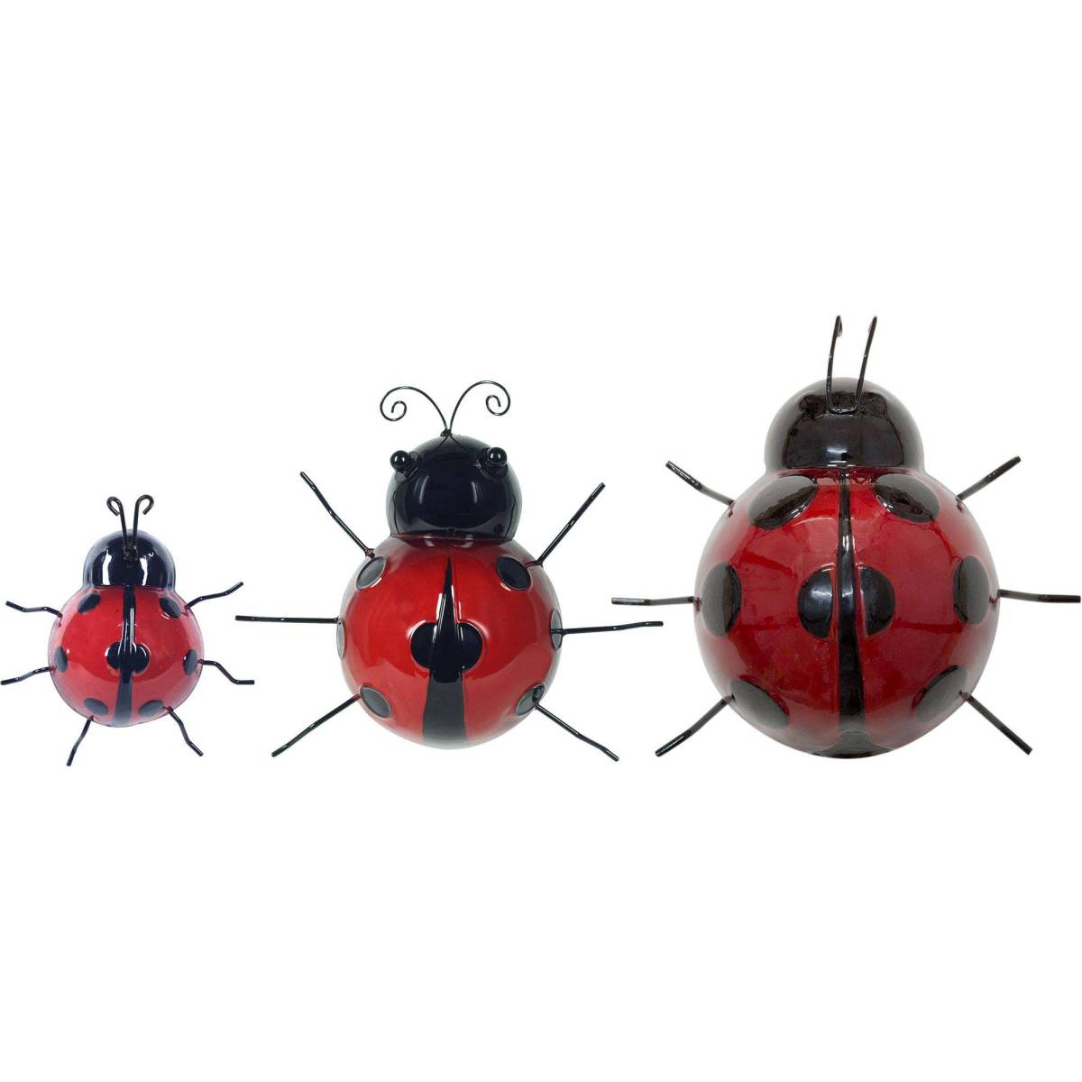 Origen - Coccinelles décoratives en métal (Lot de 3) - Imagen 1