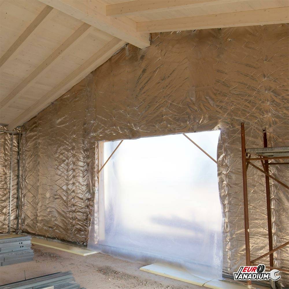 Isolant multicouche mince pour toiture et rénovation - Isolation thermique et phonique découpable 27 épaisseurs 15 m² Gris - Image 5