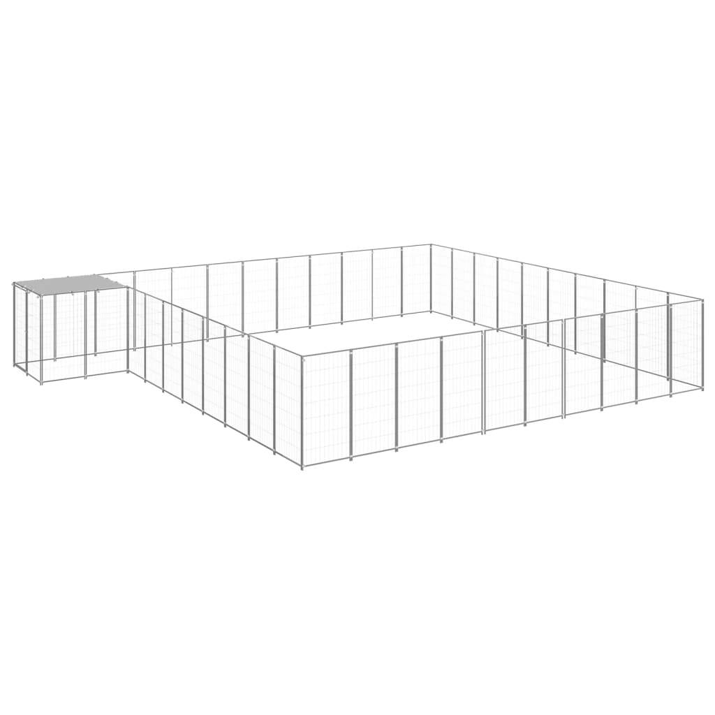 Vidaxl - Chenil Argenté 31,46 m² Acier vidaXL 3082247 - Imagen 1
