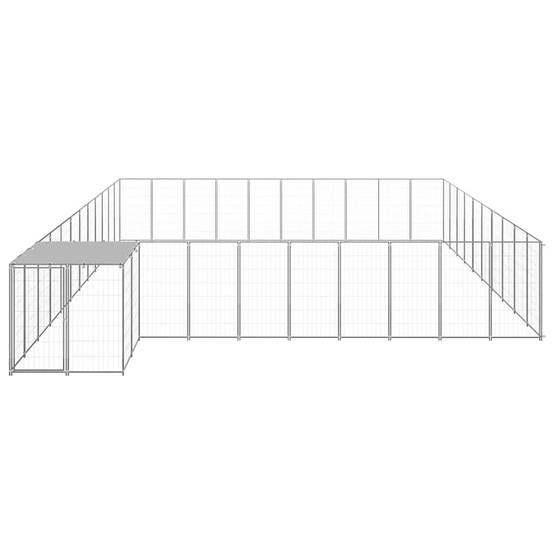Vidaxl - Chenil Argenté 31,46 m² Acier vidaXL 3082247 - Imagen 2