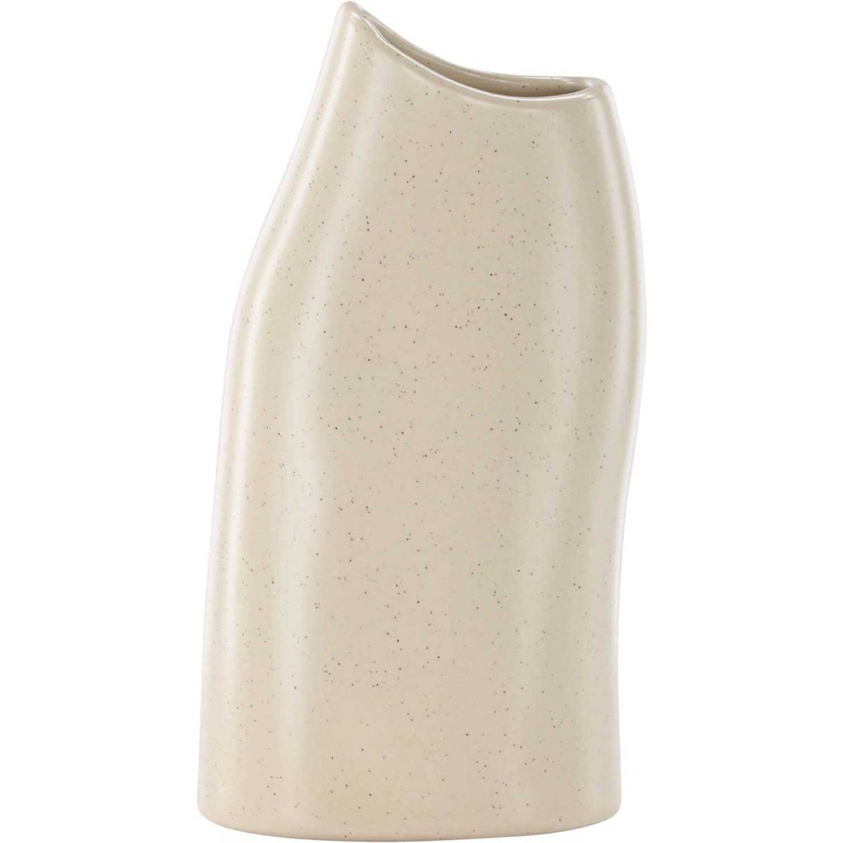 Venture Home - Vase en grès Ernst Beige et noir - Imagen 1