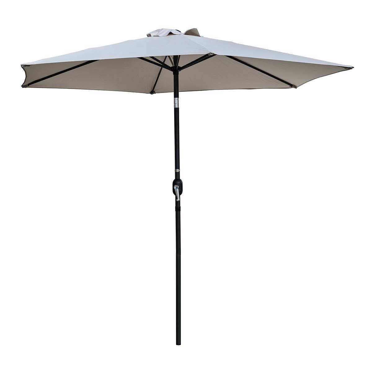 Dcb Garden - Parasol Inclinable à Manivelle "Marbella" 270cm Anthracite - Image 1