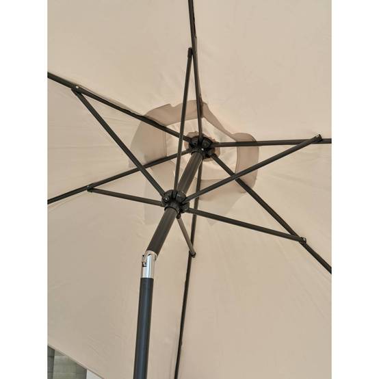 Dcb Garden - Parasol Inclinable à Manivelle "Marbella" 270cm Anthracite - Image 8