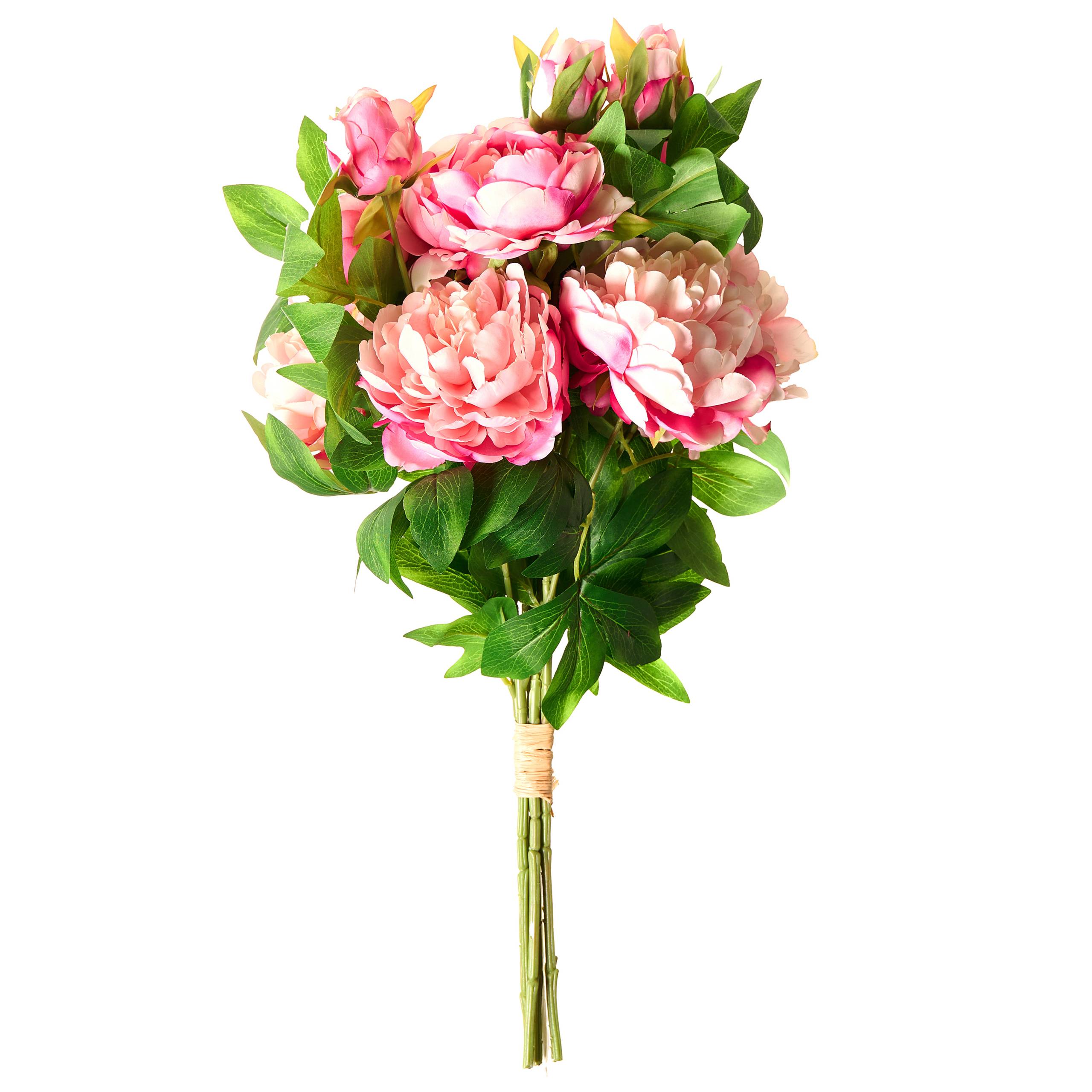 Beliani - Bouquet de fleurs artificielles Tissu Rose COLARES - 40x40x62- Beliani - Image 2