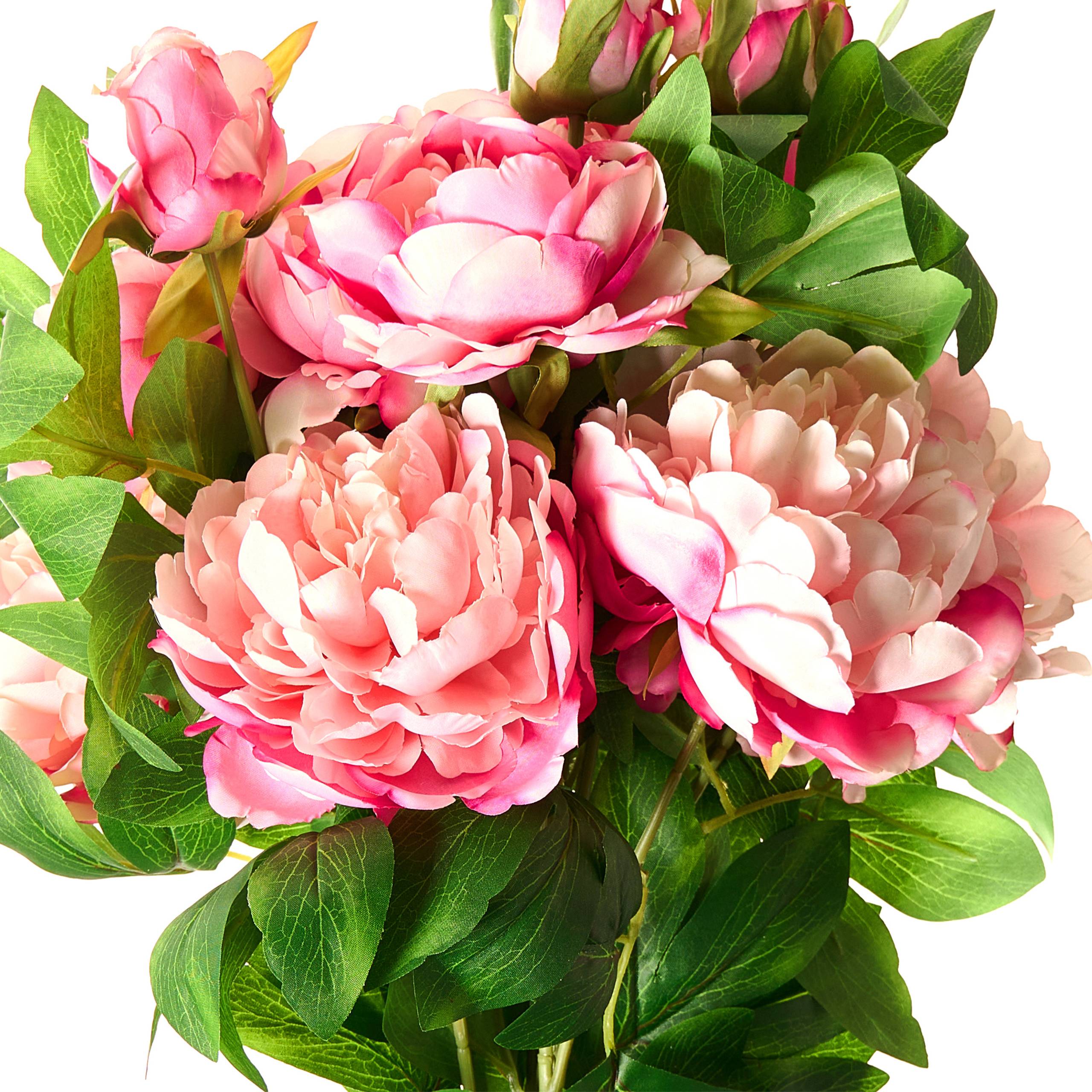 Beliani - Bouquet de fleurs artificielles Tissu Rose COLARES - 40x40x62- Beliani - Image 4
