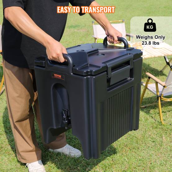 VEVOR Distributeur boissons isotherme 37,6 L, eau chaude/froide non électrique. Camping. - Image 6