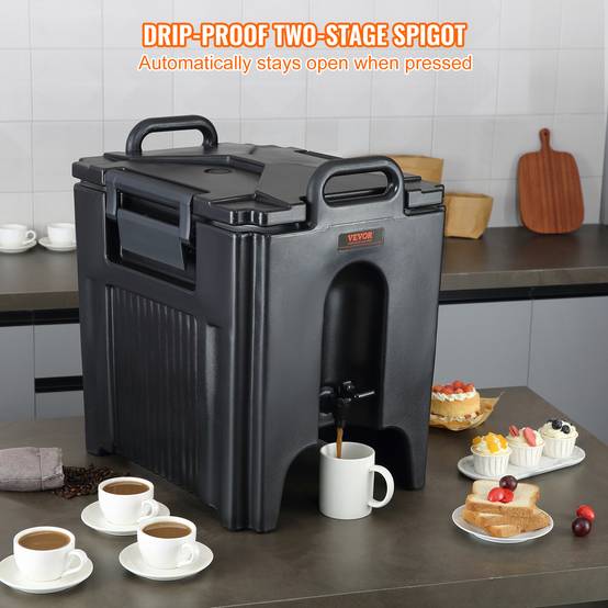VEVOR Distributeur boissons isotherme 37,6 L, eau chaude/froide non électrique. Camping. - Image 5
