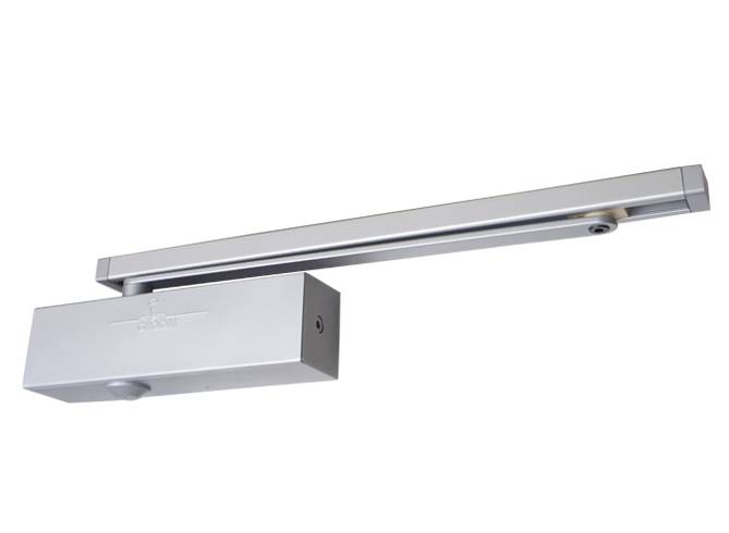 Ferme-porte GROOM 3500 Reverse avec frein à l'ouverture - Bras anti-vandalisme - Blanc 9016 - GR355510 - Imagen 1