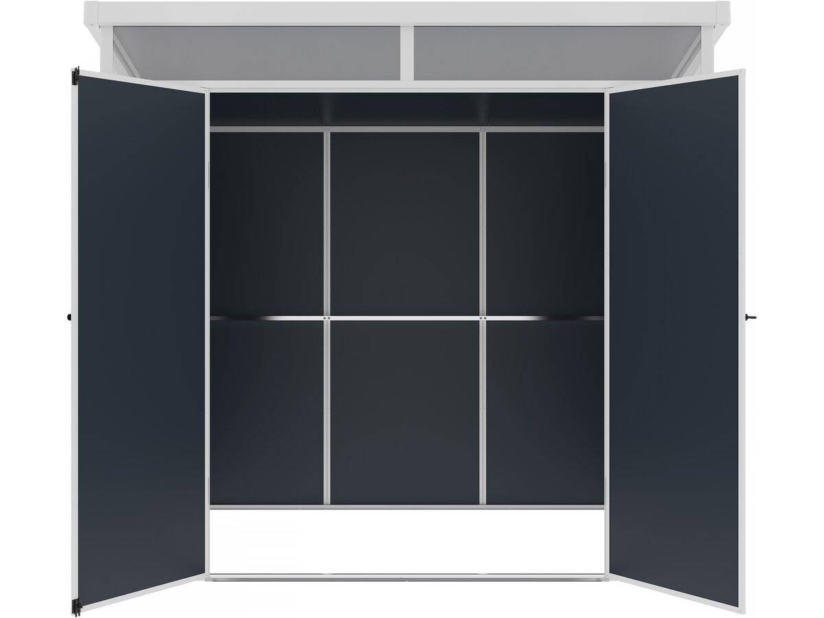 Abri De Jardin "detroit" En Résine - Gris - 4.54m² - 1.91 X 2.38 M -habitat Et Jardin - Imagen 4
