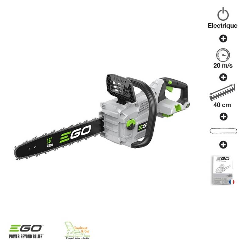 Ego Power + - Tronconneuse electrique à batterie guide Oregon 40 cm vitesse 20m-s EGO CS1610E - Imagen 1