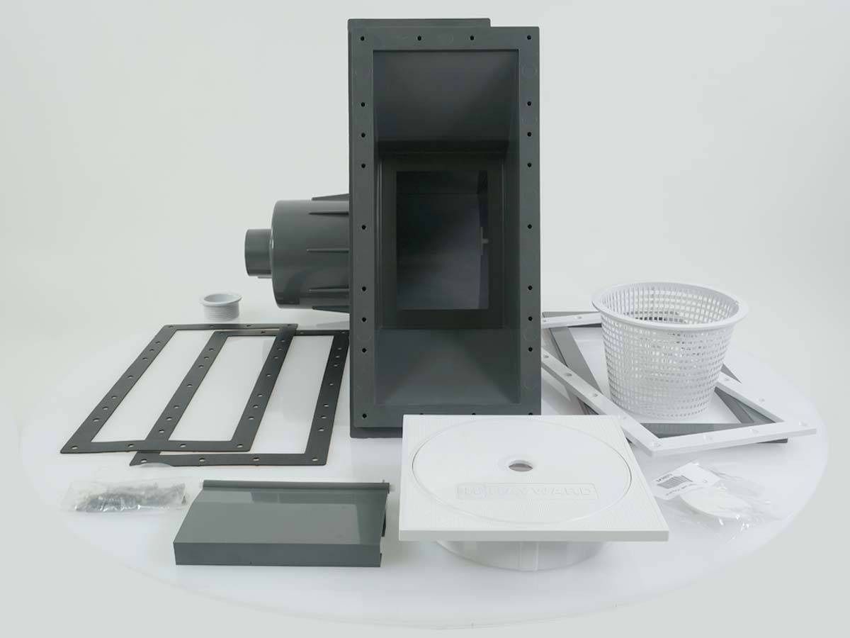 Hayward - Skimmer Hayward Premium 3119 grande meurtrière - piscine béton/liner - Gris anthracite - Imagen 4