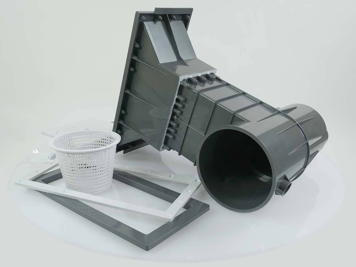 Hayward - Skimmer Hayward Premium 3119 grande meurtrière - piscine béton/liner - Gris anthracite - Imagen 3