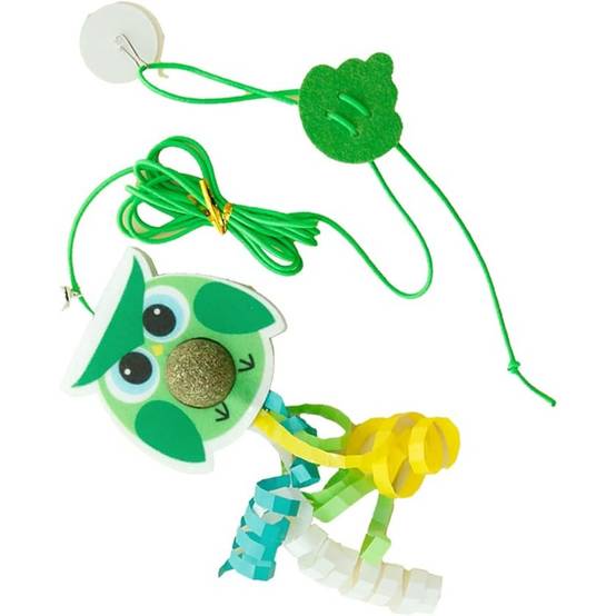Jouet de Chat Suspendu Rebondissant Catnip Intérieur(Petit Oiseau Vert) DtopbuyAge - Image 5