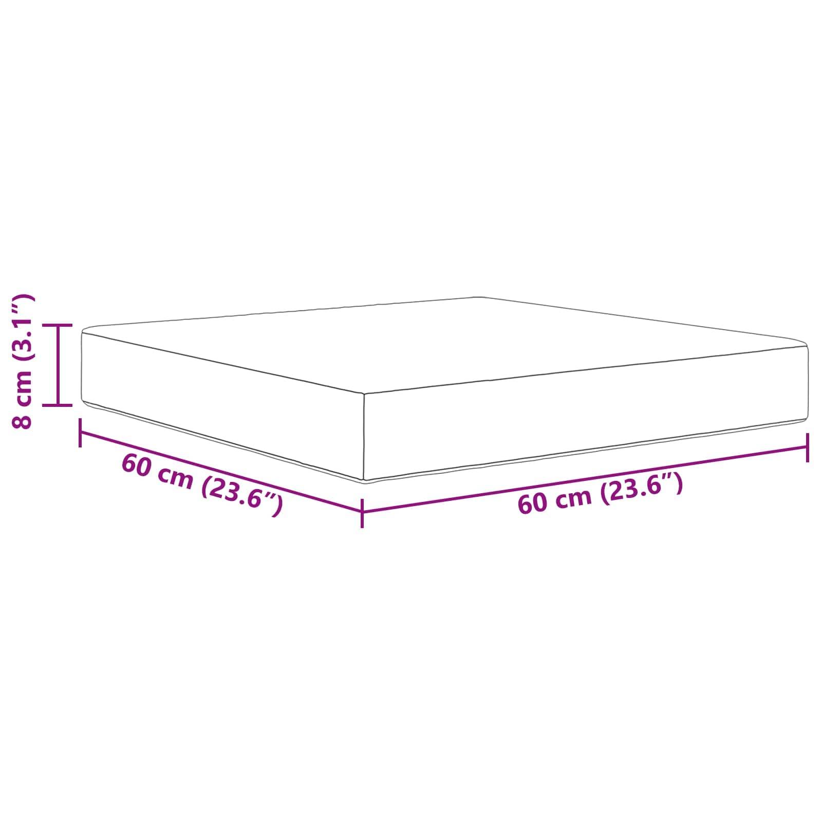 PANGIVO - Coussin de canapé polyester bordeaux 60 x 60 x 8 cm - PANGIVO - Image 8