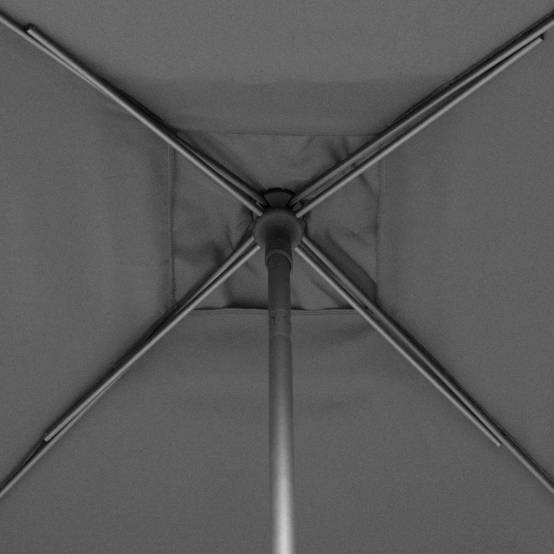 Hesperide - Parasol droit carré "Soya" ardoise D2,5x2,5m en acier Hespéride - Image 3