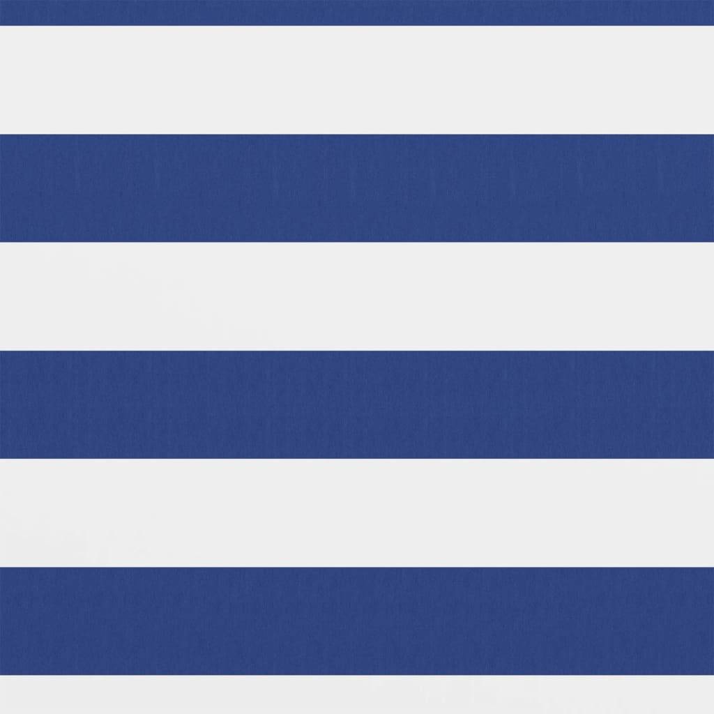 Helloshop26 - Écran de balcon brise pare vue protection confidentialité 75 x 400 cm tissu oxford blanc et bleu - Imagen 2