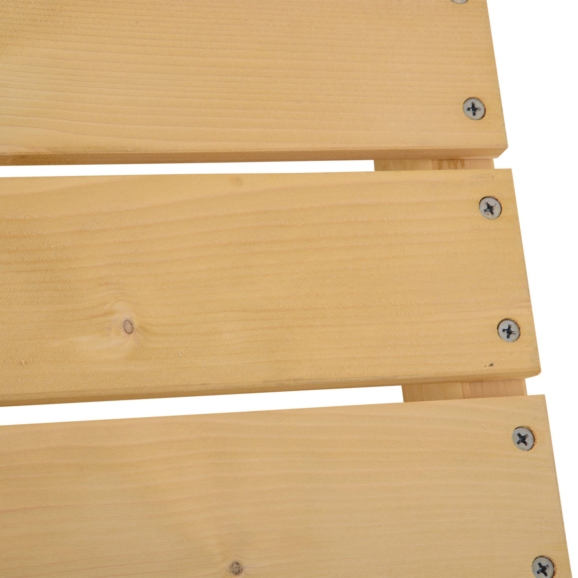 Outsunny - Banc de jardin 2 places style rural chic assise à lattes dim. 110L x 38l x 35H cm bois de sapin pré-huilé - Outsunny - Imagen 4