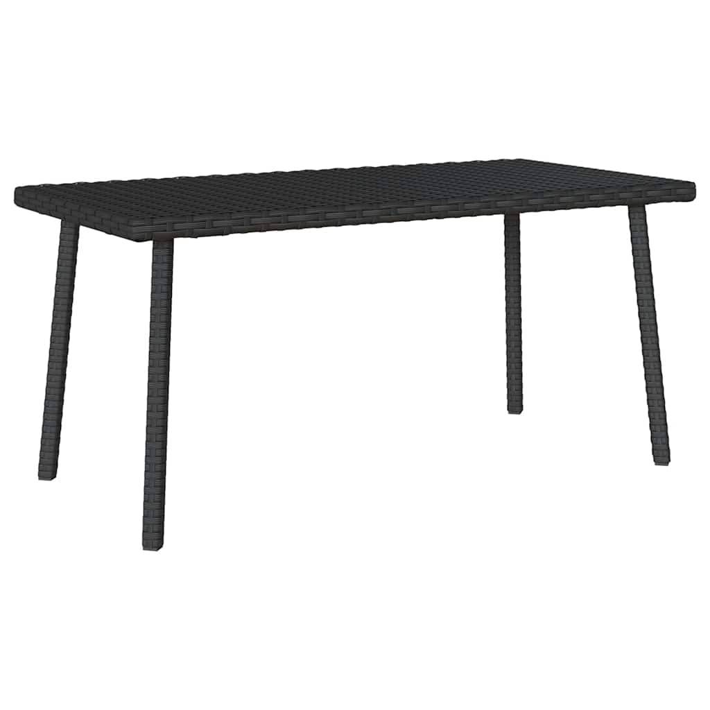 PANGIVO - Table basse de jardin rectangulaire noir résine tressée 80 x 40 x 37 cm - PANGIVO - Image 2