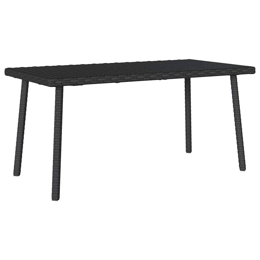 PANGIVO - Table basse de jardin rectangulaire noir résine tressée 80 x 40 x 37 cm - PANGIVO - Image 6