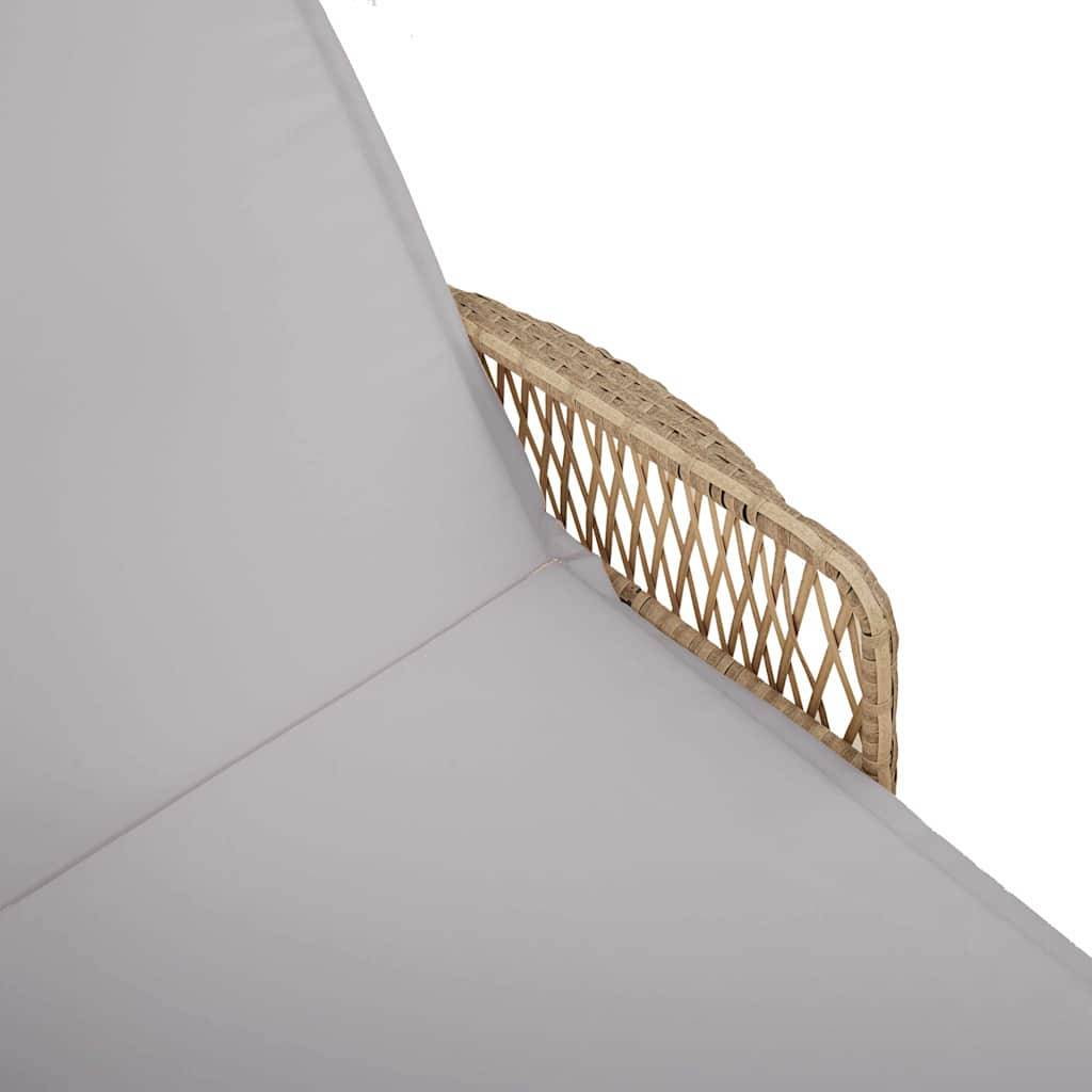 PANGIVO - Transat Polyrotin Beige et Gris Clair 200 x 55 x 92 cm, Poids :14.2kg - PANGIVO - Image 9