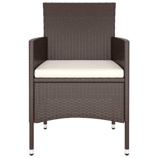 ComfortXL - Salon de Jardin 5P Rond Résine Tressée avec Repose-pieds Marron – ComfortXL Outdoor Living - Image 5