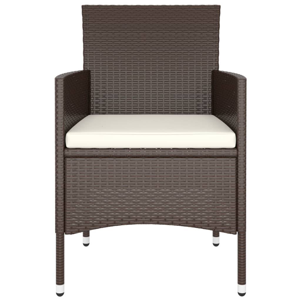ComfortXL - Salon de Jardin 5P Rond Résine Tressée avec Repose-pieds Marron – ComfortXL Outdoor Living - Image 5