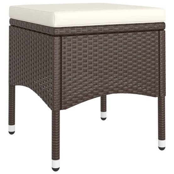 ComfortXL - Salon de Jardin 5P Rond Résine Tressée avec Repose-pieds Marron – ComfortXL Outdoor Living - Image 6