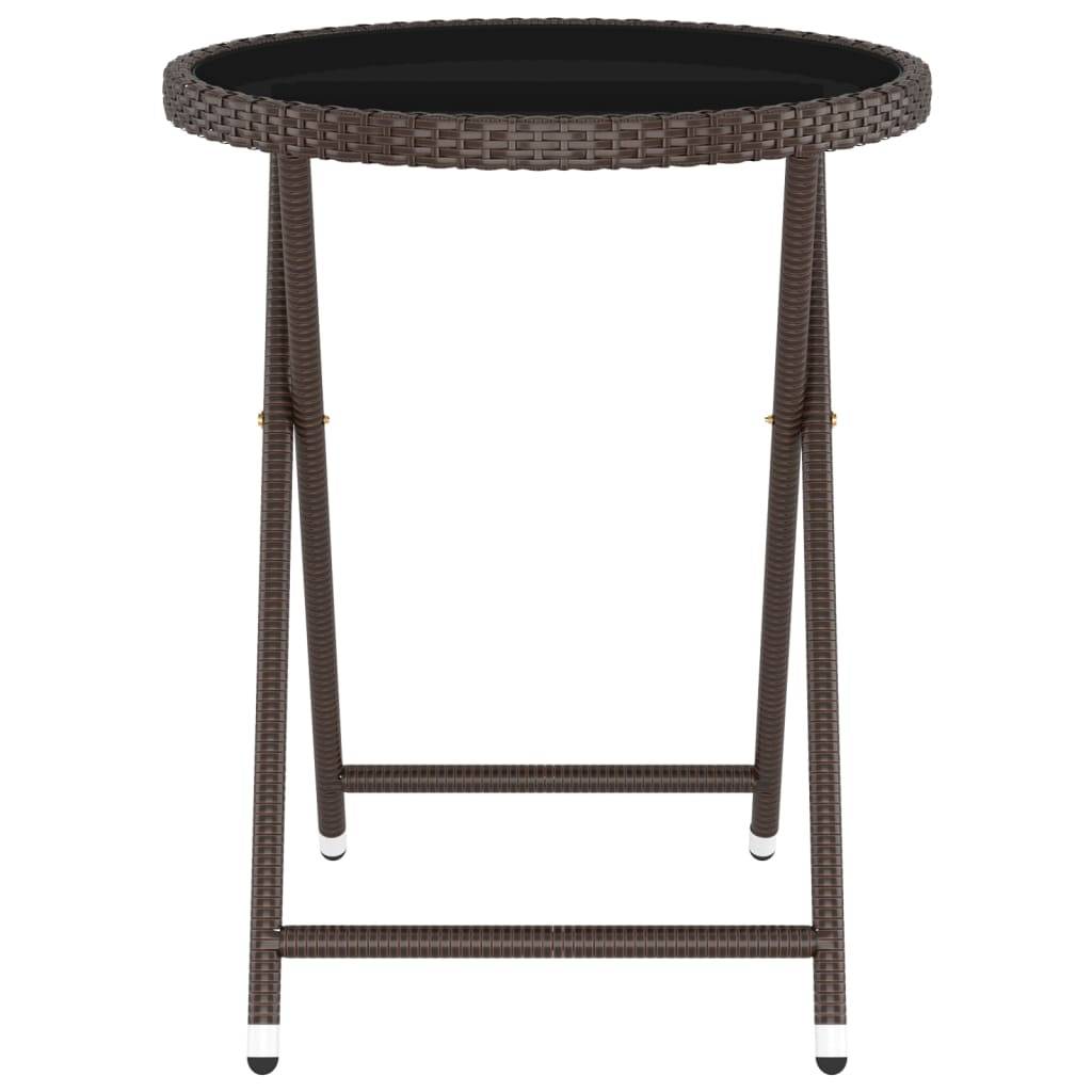 ComfortXL - Salon de Jardin 5P Rond Résine Tressée avec Repose-pieds Marron – ComfortXL Outdoor Living - Image 9