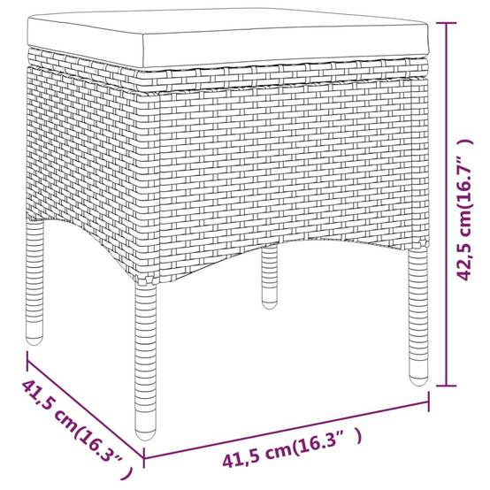 ComfortXL - Salon de Jardin 5P Rond Résine Tressée avec Repose-pieds Marron – ComfortXL Outdoor Living - Image 4