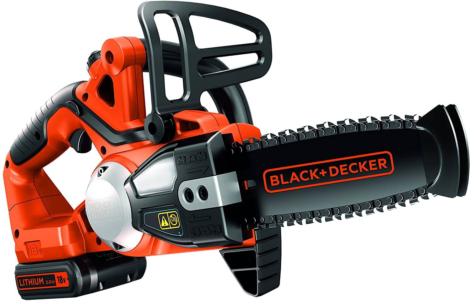 Black & Decker - Tronçonneuse sans fil 18V 2Ah 500W réservoir 25 ml