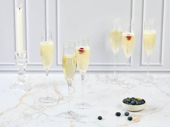Lot de 6 Verres à champagne en Cristallin (cristal sans plomb) "SVÄVA", Bjorn - Image 2