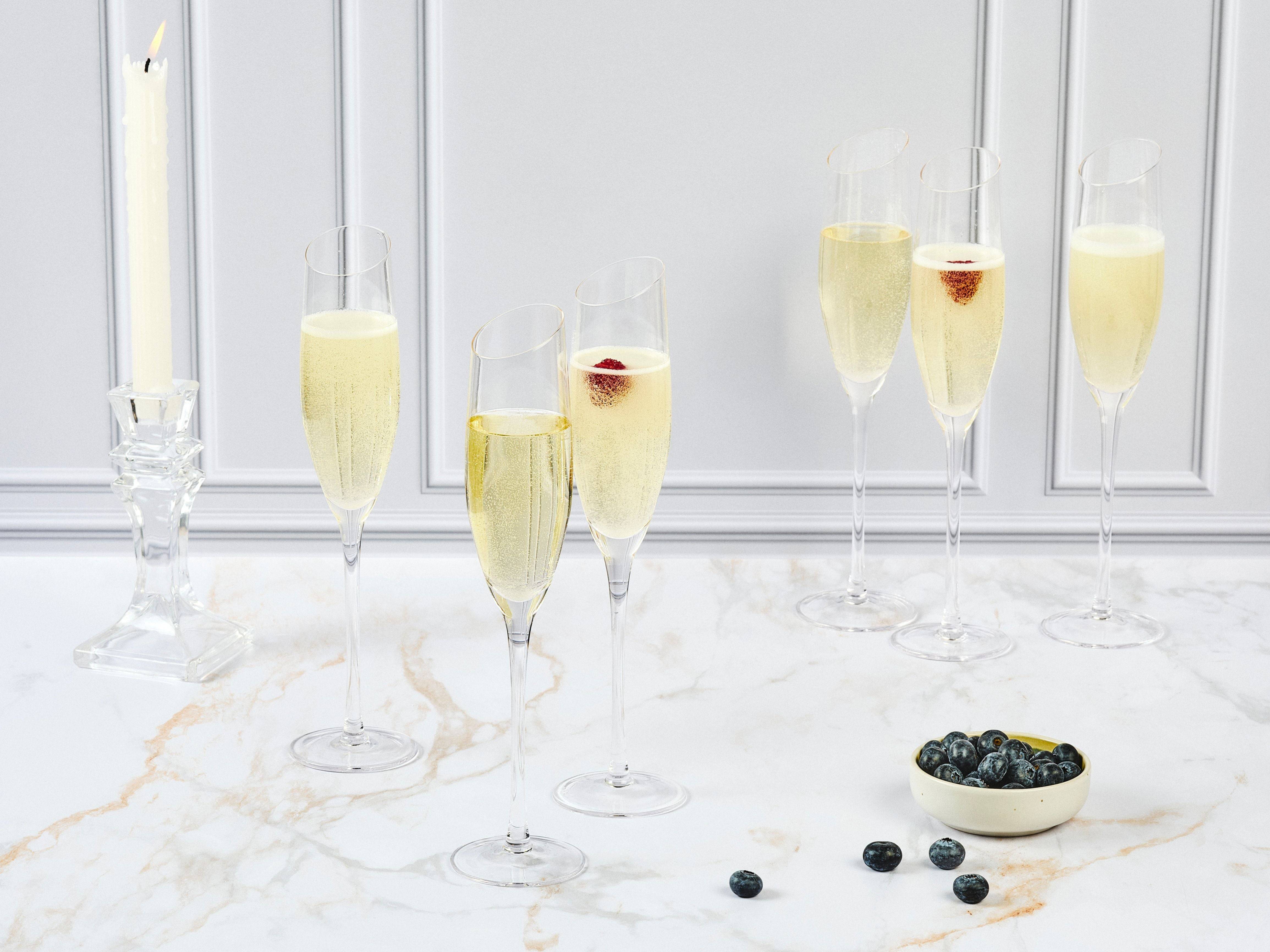 Lot de 6 Verres à champagne en Cristallin (cristal sans plomb) "SVÄVA", Bjorn - Image 2