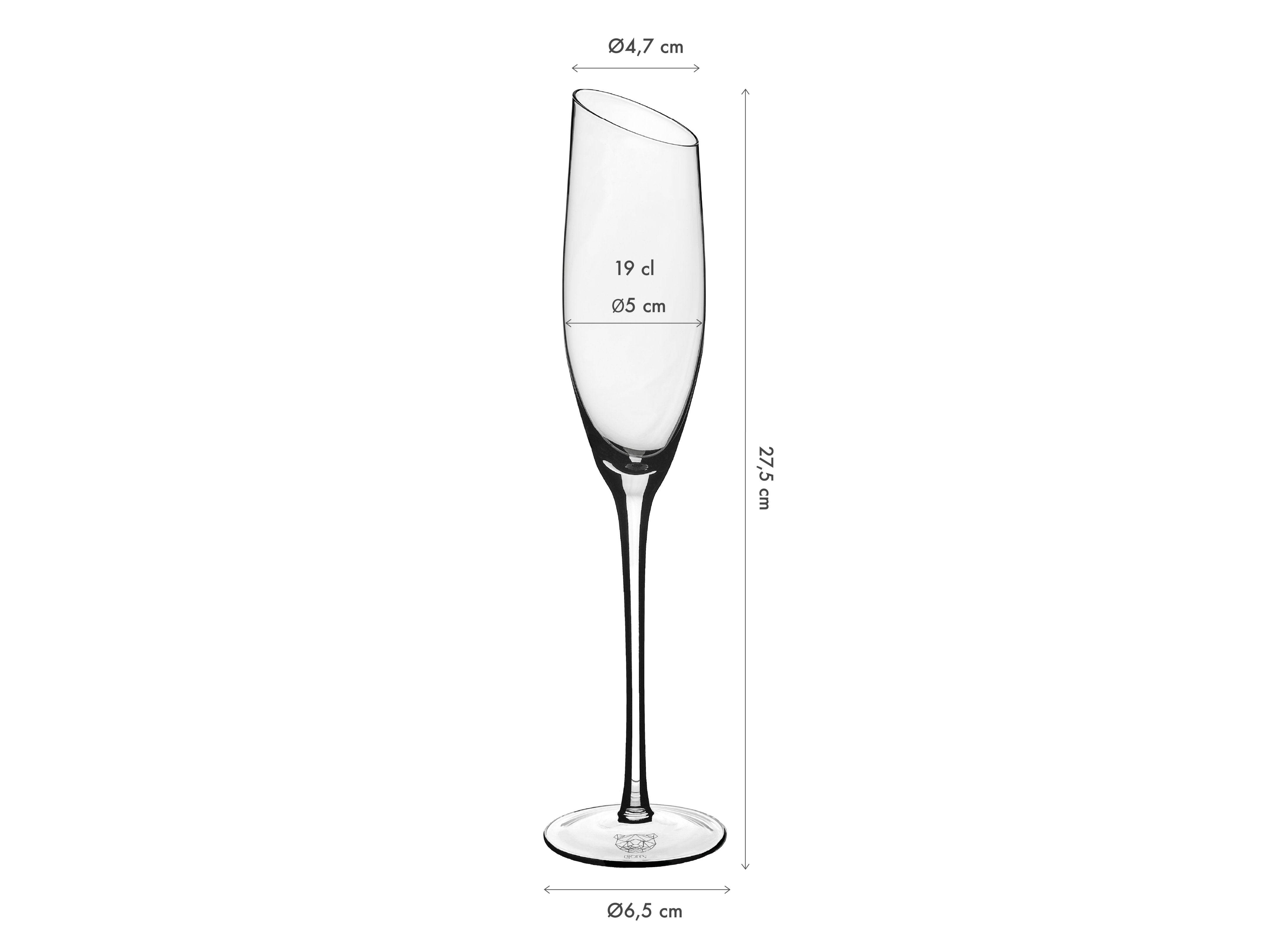 Lot de 6 Verres à champagne en Cristallin (cristal sans plomb) "SVÄVA", Bjorn - Image 3