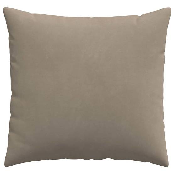 Lot de 2 Coussins de Canapé Tissu Doux Confortable pour Salon et Chambre Taupe 50x50 cm – ComfortXL Outdoor Living - Image 6