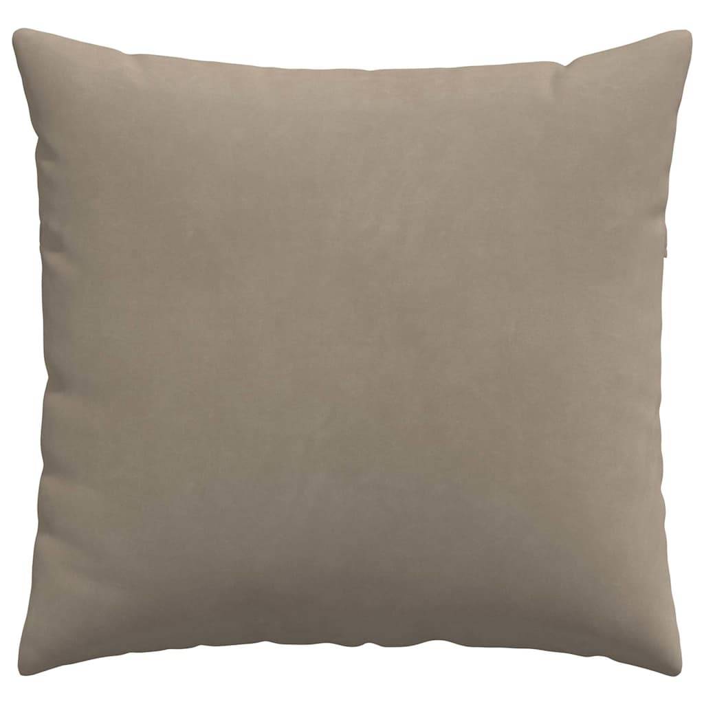 Lot de 2 Coussins de Canapé Tissu Doux Confortable pour Salon et Chambre Taupe 50x50 cm – ComfortXL Outdoor Living - Image 6