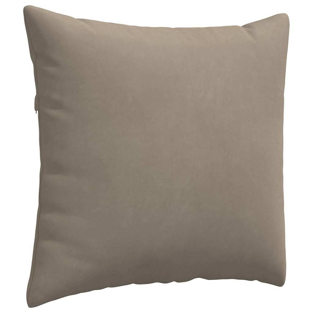 Lot de 2 Coussins de Canapé Tissu Doux Confortable pour Salon et Chambre Taupe 50x50 cm – ComfortXL Outdoor Living - Image 5