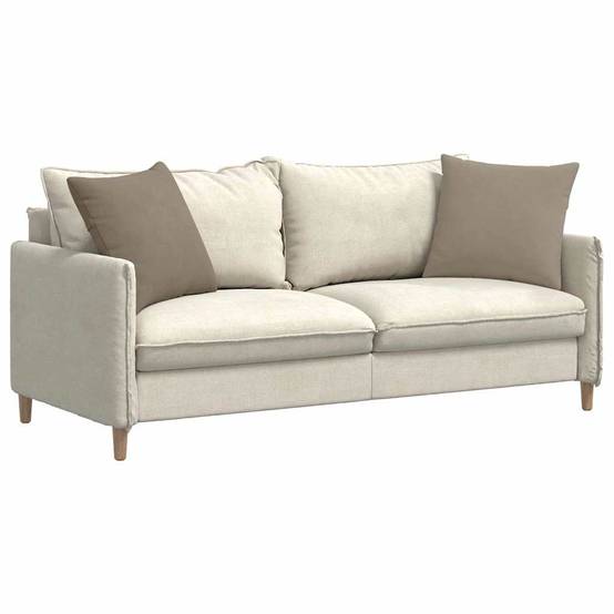 Lot de 2 Coussins de Canapé Tissu Doux Confortable pour Salon et Chambre Taupe 50x50 cm – ComfortXL Outdoor Living - Image 3